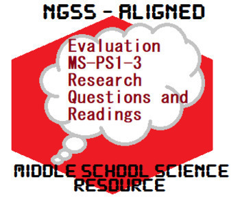 Preview of Evaluation MS-PS1-3 Questions and Readings