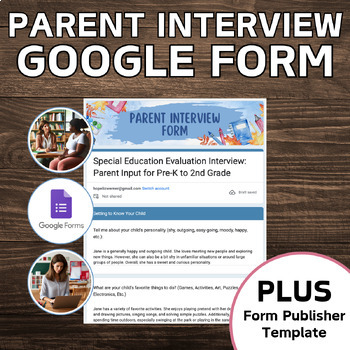 Preview of Evaluation Parent Interview: Google Form for Social Workers & School Psychs