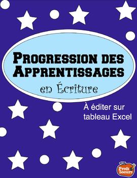 Evaluation De La Progression En Ecriture By Profs Et Soeurs French Francais