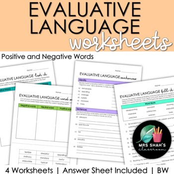 positive evaluative words