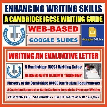 Preview of Evaluative Letter Mastery - A Cambridge IGCSE Writing Guide - Google Slides