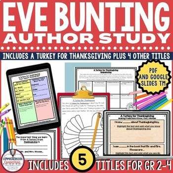 Eve Bunting Author Study for Spring