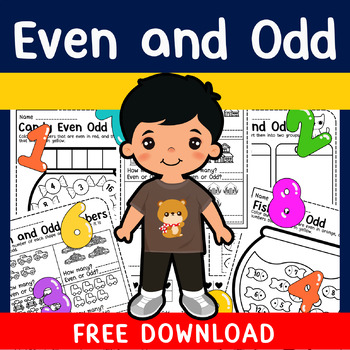 Preview of Even And Odd Numbers, Odd Even, Odd And Even Assessment, Fun Math Warm Ups