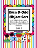 Even & Odd Object Sort (Common Core 2.OA.3)