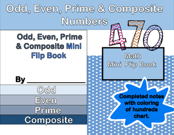Prime And Odd Numbers Chart