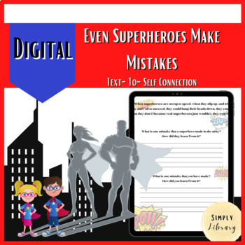 Preview of Even Superheroes Make Mistakes - Digital or Print