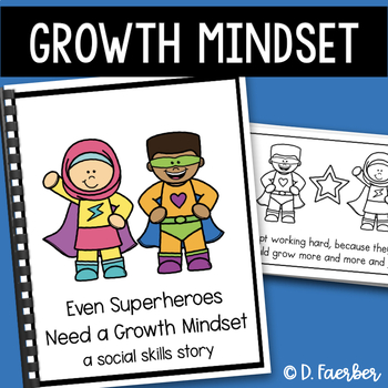 Preview of Growth Mindset Social Emotional Learning Story - Character Education Book
