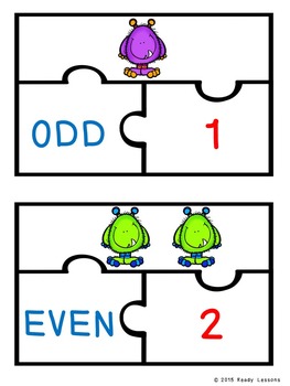 Even and Odd Numbers to 20 Activity Odds & Evens Game Puzzles 2nd Grade