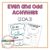 Even and Odd Numbers Activities and Materials