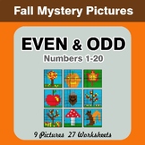 Even and Odd - Color By Number - Autumn / Fall Mystery Pictures
