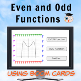 Even and Odd Functions Boom Cards