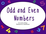 Even and Odd Number Sense INTERACTIVE Smartboard Lesson an