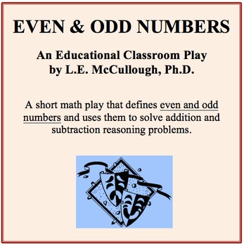Preview of Even and Odd Numbers - A Math Play