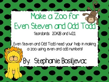 Preview of Even and Odd Numbers:  Creating a Zoo