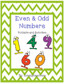 Even and Odd Numbers Foldable and Activities 