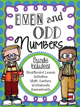 Preview of Even and Odd Numbers Math Unit