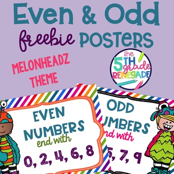 Odd and even posters