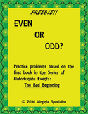 Even and Odd Worksheet (The Bad Beginning Themed)