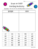 Even or Odd Numbers Sorting Activity