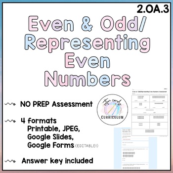 Christmas Even & Odd Numbers Assessment