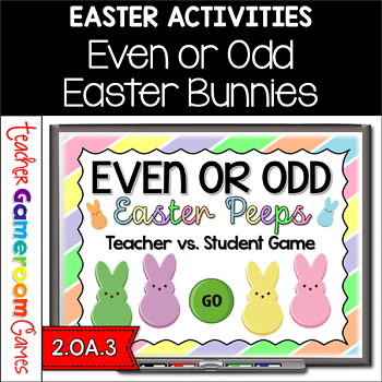 Preview of Even or Odd Numbers Easter Powerpoint Game
