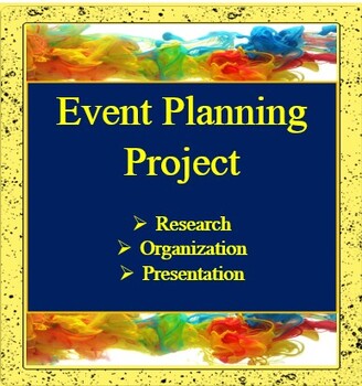 Preview of Event Planning Project - Great for back to school or summer school!