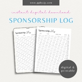 Event Sign Up Sponsorship Template Donations Planner Print