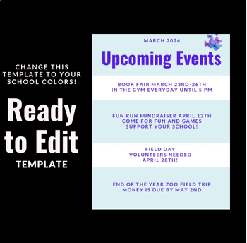 Preview of Event Template PDF-Editable Newsletter Template