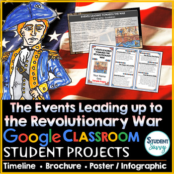 Preview of Events Leading Towards the Revolutionary War | Google Classroom Projects