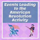 Events Leading to the American Revolution Activity - Dista