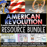 Events Leading to the Revolutionary War Activities Bundle