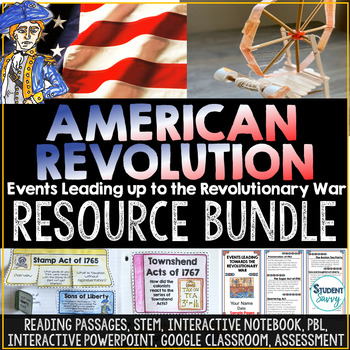 Preview of American Revolution - Events Leading to the Revolutionary War Activities Bundle