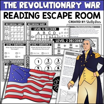 Events of American Revolutionary War Reading Escape Room by Shelly Rees