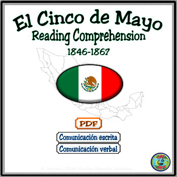Preview of Events of El Cinco de mayo Reading Comprehension PDF Activity