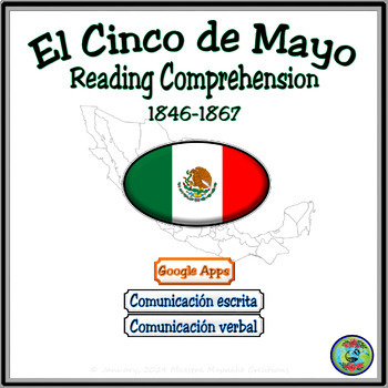Preview of Events of El Cinco de mayo Reading Comprehension for Google Apps