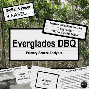 Preview of Everglades National Park DBQ Primary Source Analysis
