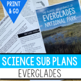 Everglades National Park Science Sub Plan with Script, Tex