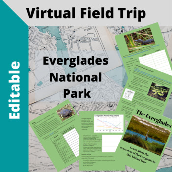 Preview of Everglades National Park Virtual Tour for grades 7,8 in MS Word