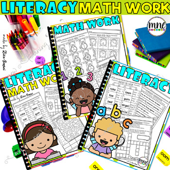 Preview of Evergreen Math ELA Literacy Grammar And Phonics Creative Writing Prompts Pack