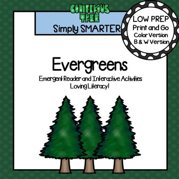Preview of Evergreens Emergent Reader Book AND Interactive Activities