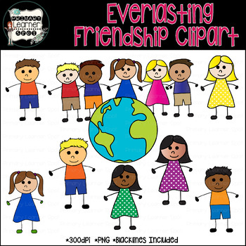 Preview of Everlasting Friendship 48 Boys & Girls Clip Art