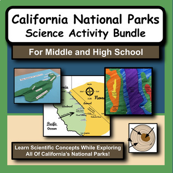 Preview of Every California National Park Science Activity Bundle!