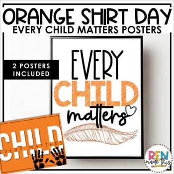 Preview of Every Child Matters Poster | Orange Shirt Day