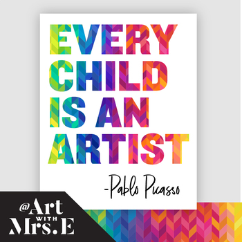 Preview of Every Child is an Artist | Classroom Visual