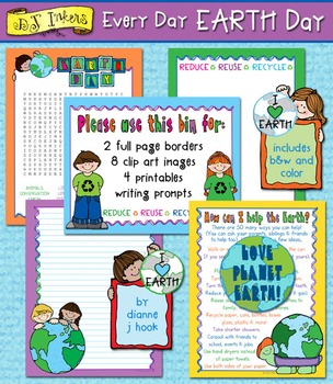 Preview of Every Day Earth Day - Printables & Clip Art for Conservation and Recycling