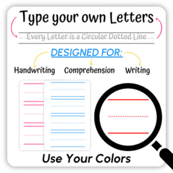 Preview of Every Letter is a Circular Dotted Line Handwriting Font