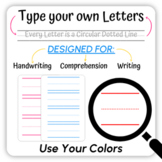 Every Letter is a Circular Dotted Line Handwriting Font