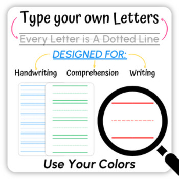 Preview of Every Letter is a Dotted Line Handwriting Font
