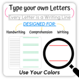 Every Letter is a Writing Line Handwriting Font