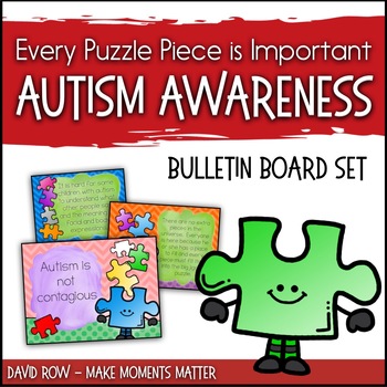 Preview of Every Puzzle Piece is Important!  Autism Awareness Bulletin Board Set
